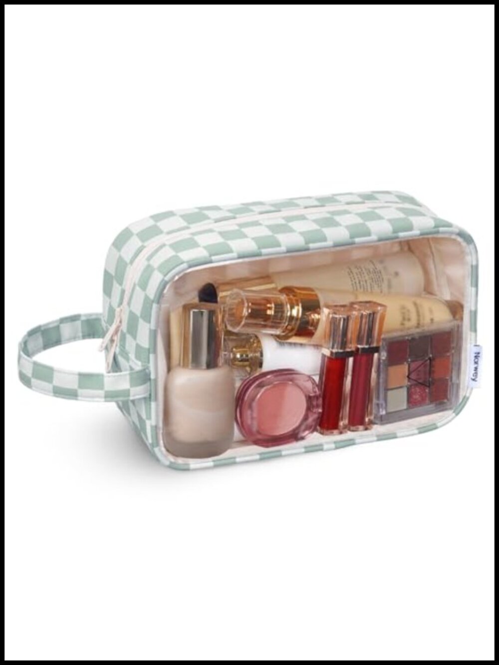 Clear Toiletry Bag Large Capacity Travel Makeup Cosmetic Organizer with Zipper